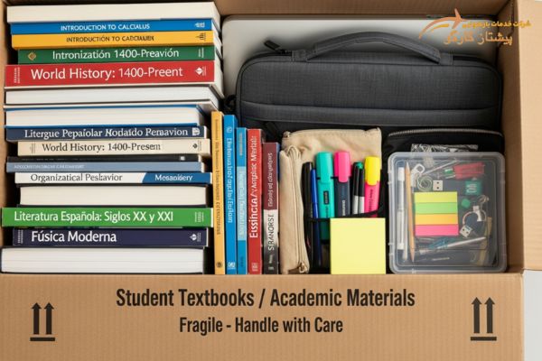 ارسال لوازم دانشجویی به اسپانیا